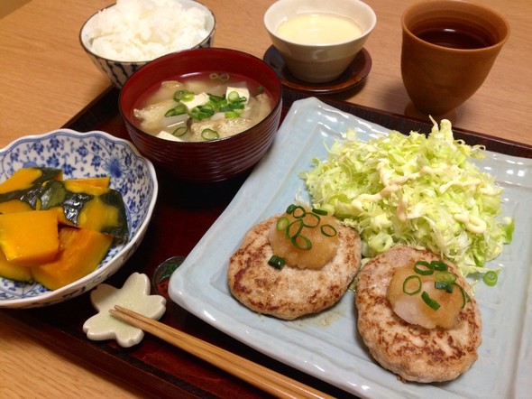 和風おろしハンバーグの献立