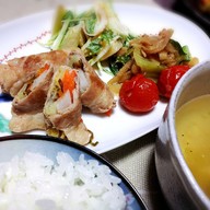 長芋と白菜の豚肉ロール