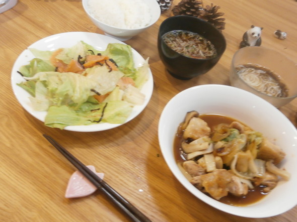 新作サラダレシピ化断念夕食150413