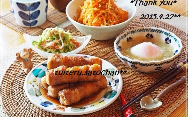 高野豆腐 肉巻きの献立 クックパッド 簡単おいしいみんなのレシピが356万品