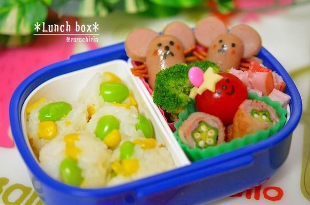 年少怪獣の枝豆コーンおにぎりお弁当 By Ruruchirin クックパッド みんながのせた献立