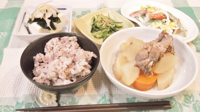 スペアリブ大根 爽やかな副菜定食 By まんまるらあて クックパッド みんながのせた献立