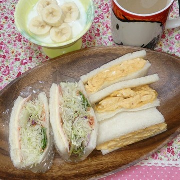 夏休み✩朝食♡サンドイッチ