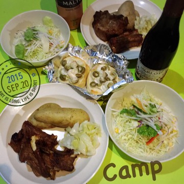 キャンプ２日目の夕飯( ^ω^ )★
