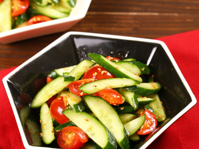 動画 ごま油風味 きゅうりとトマトのナムル風 クックパッド料理動画