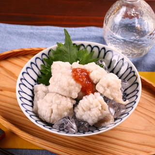 冷たい鱧 はも 湯引き 南高梅肉添え レシピ 作り方 By スパ子 クックパッド 簡単おいしいみんなのレシピが361万品