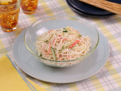 動画 子ども喜ぶ かにマヨそうめんサラダ クックパッド料理動画